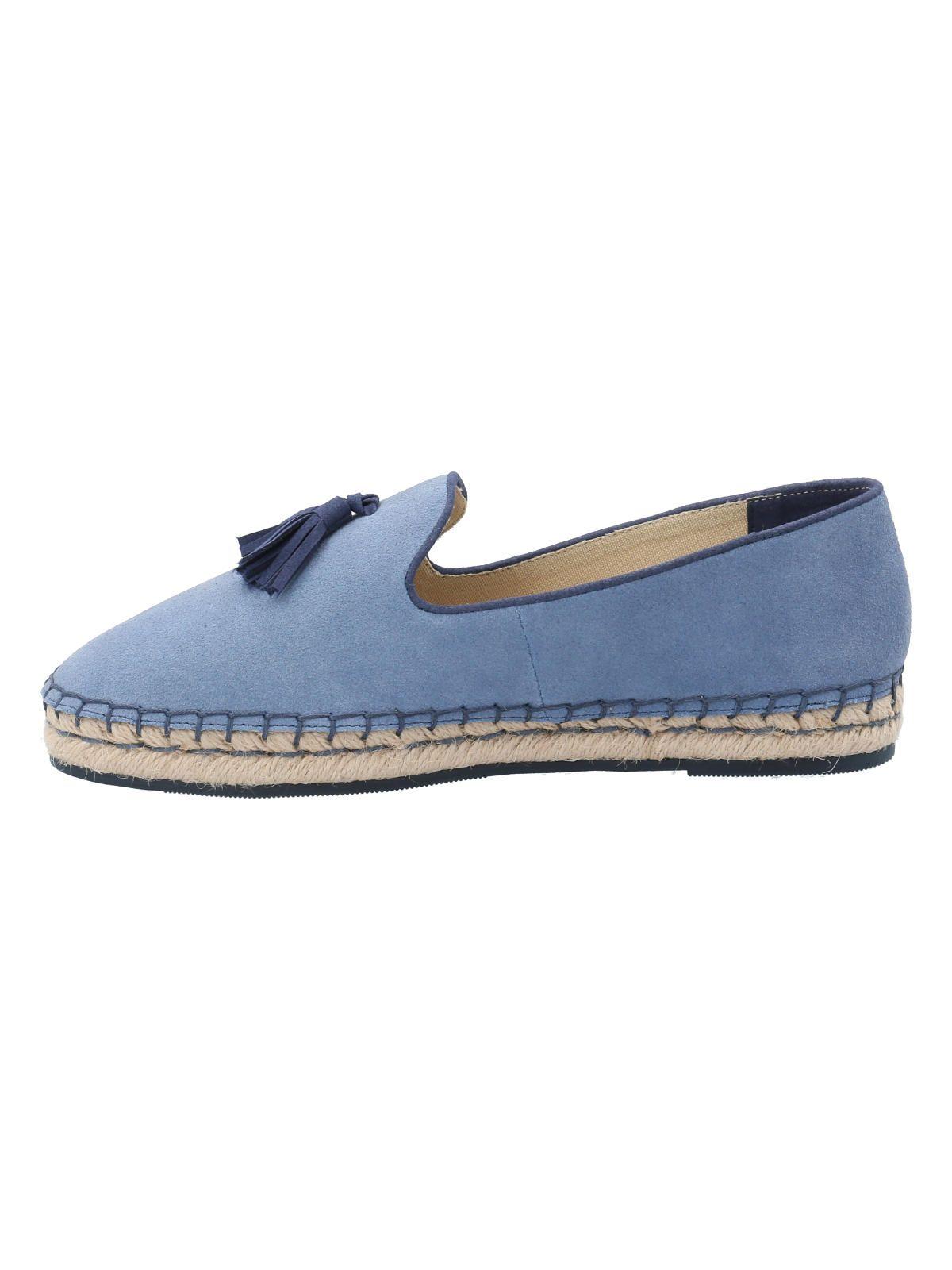 Alpargata Cuero Mujer Amareza Azul -4
