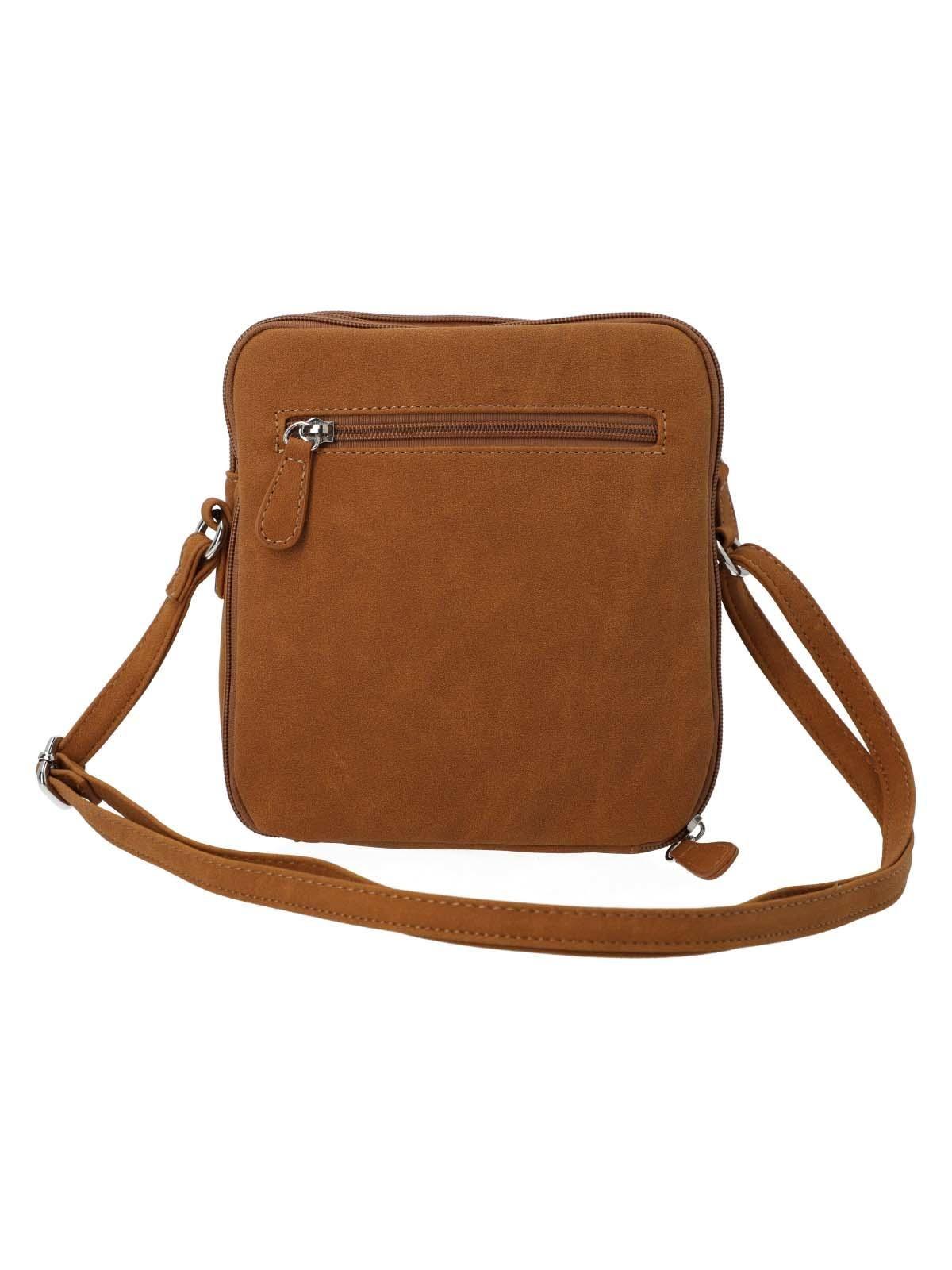 Cartera Mujer Harmony Cross Caramel-2