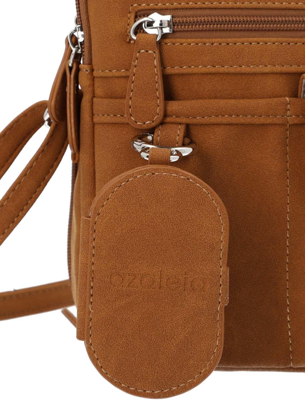 Cartera Mujer Harmony Cross Caramel-3