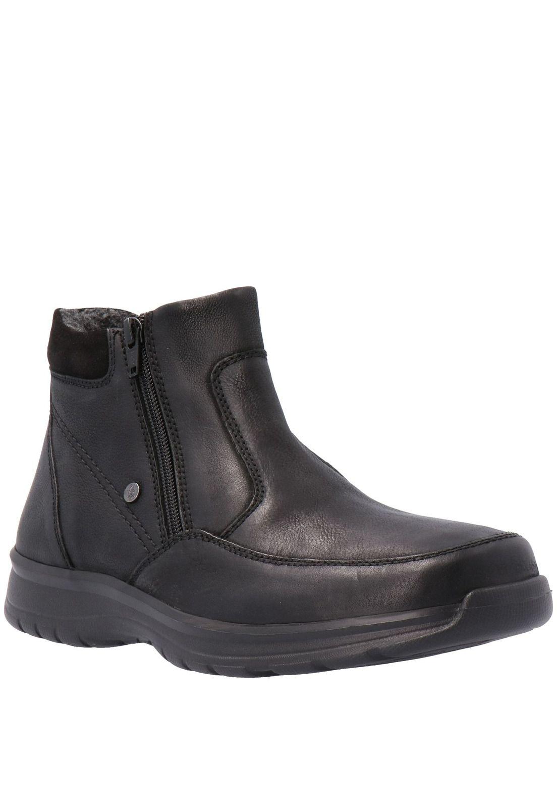 Botin Cuero Hombre Chief Henson Negro-0