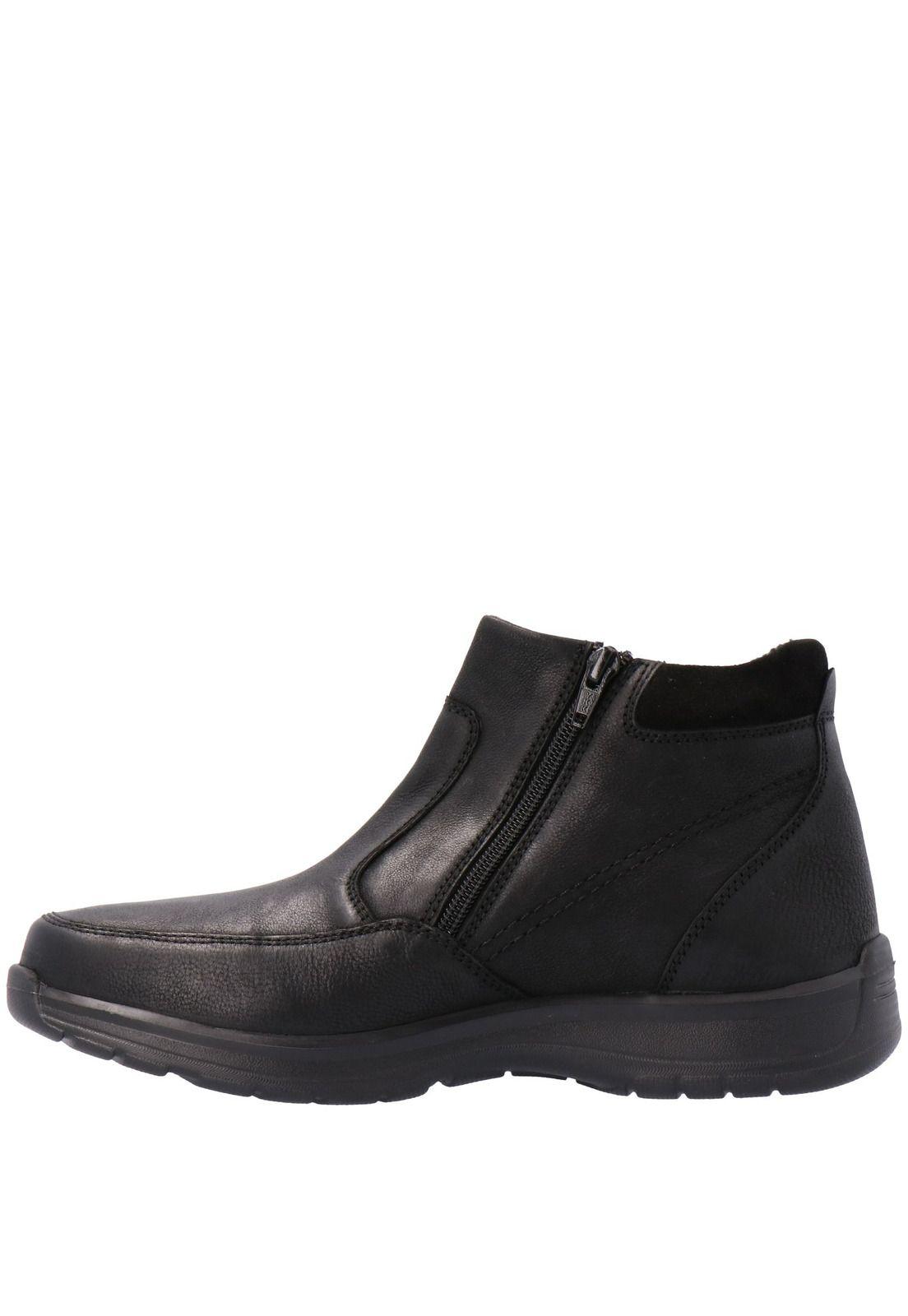 Botin Cuero Hombre Chief Henson Negro-4