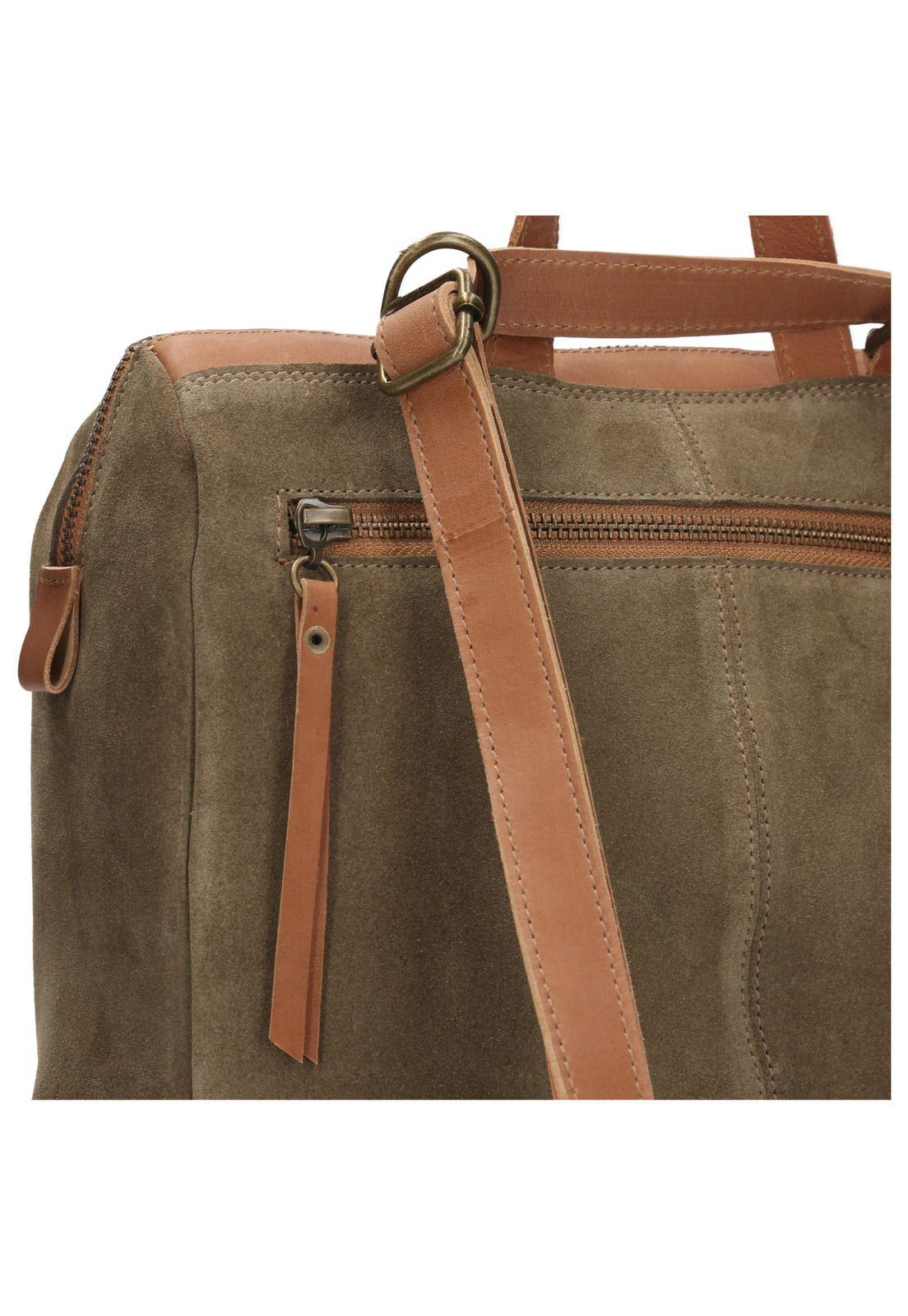 Mochila Cuero Mujer Mele Backbag Verde-4