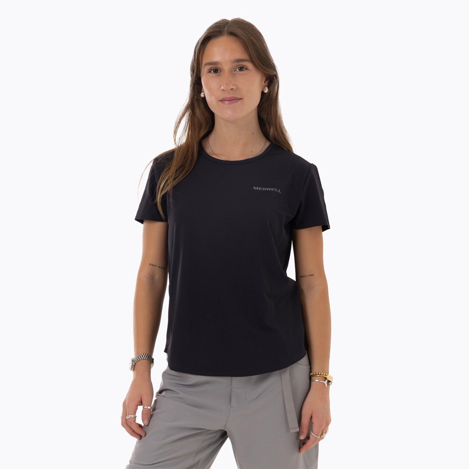 Polera MC Mujer Light Weight Trail Negro-0