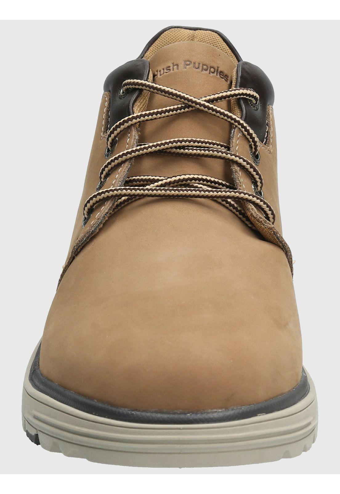 Botin Cuero Hombre William Beige-3