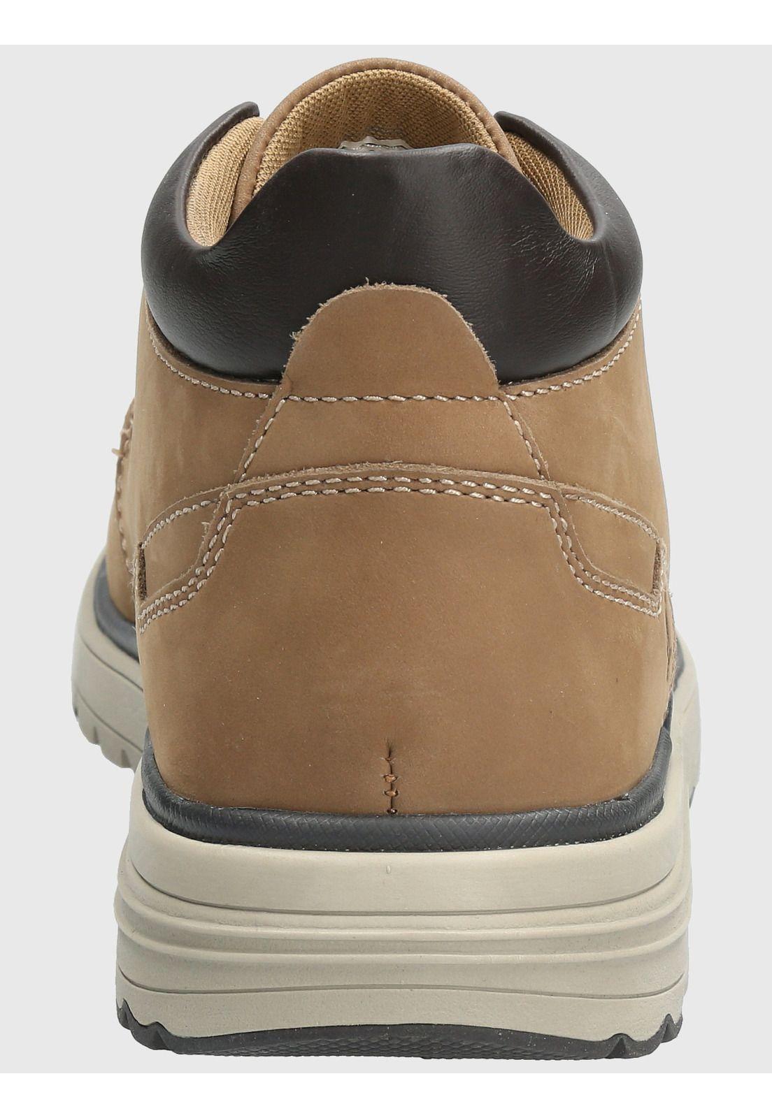 Botin Cuero Hombre William Beige-6