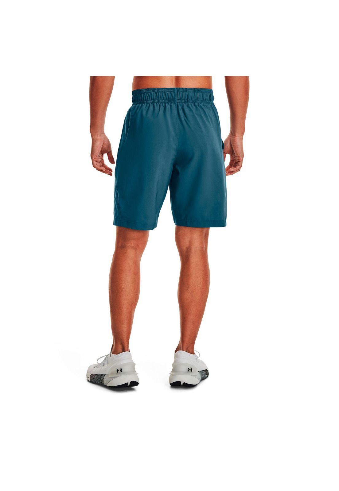 Shorts UA Woven Graphic para hombre Celeste-3