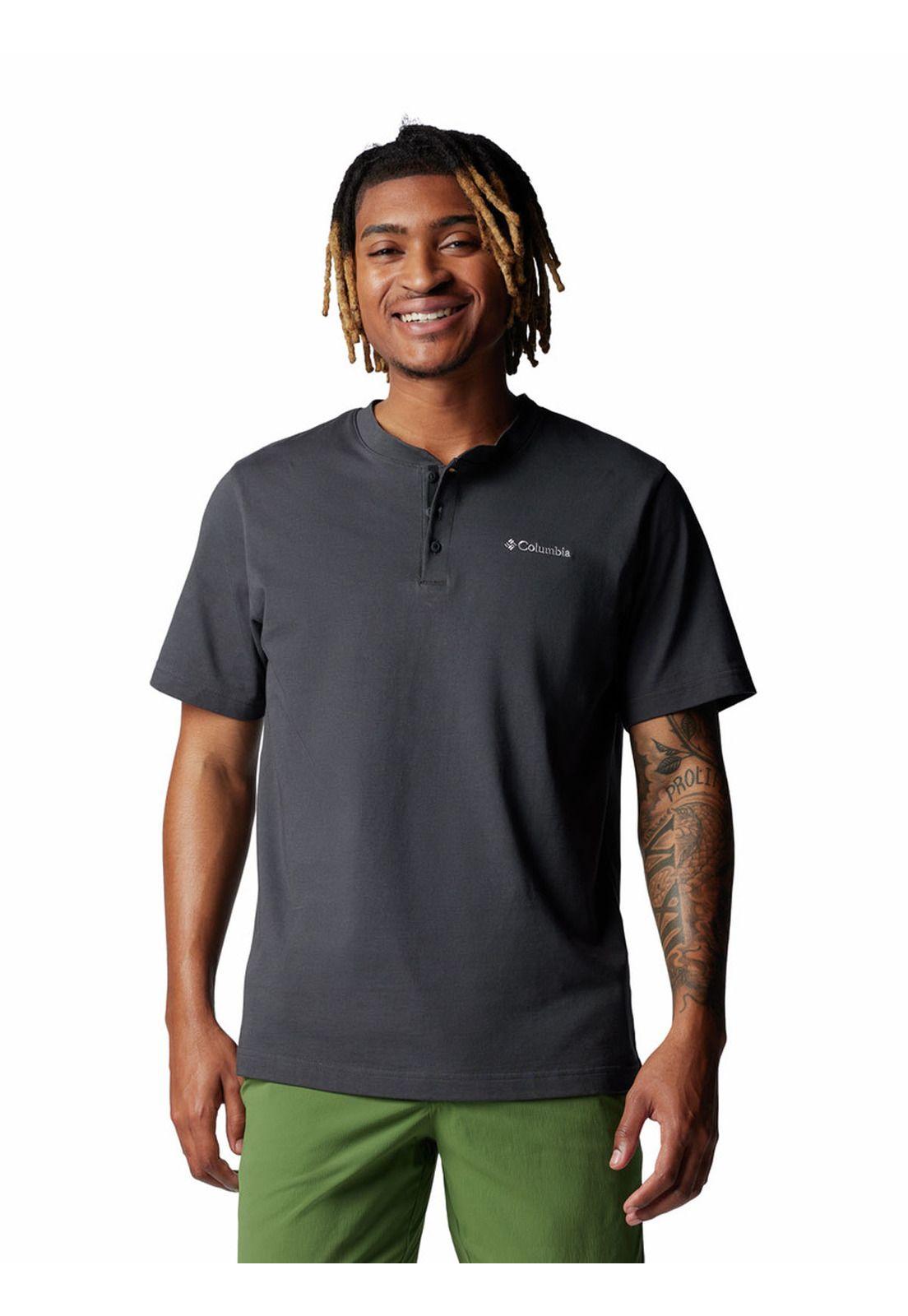 Polera Hombre Landroamer Henley Gris-0