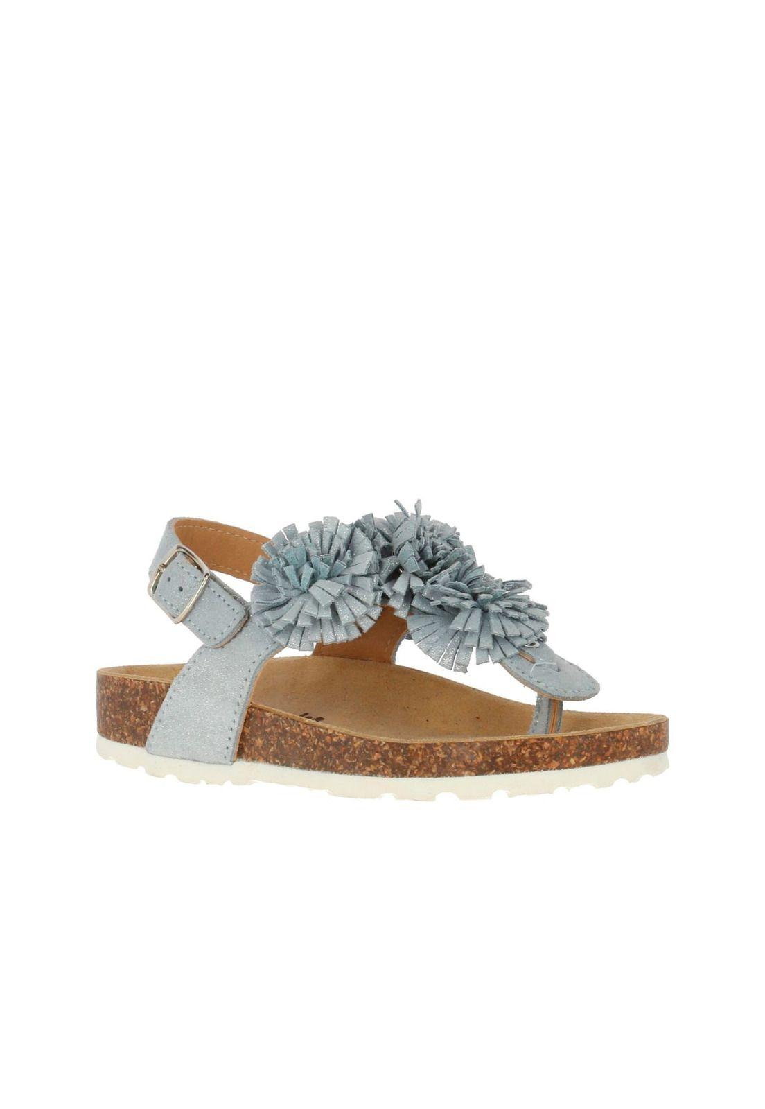 Sandalia Cuero Forte Azul-0