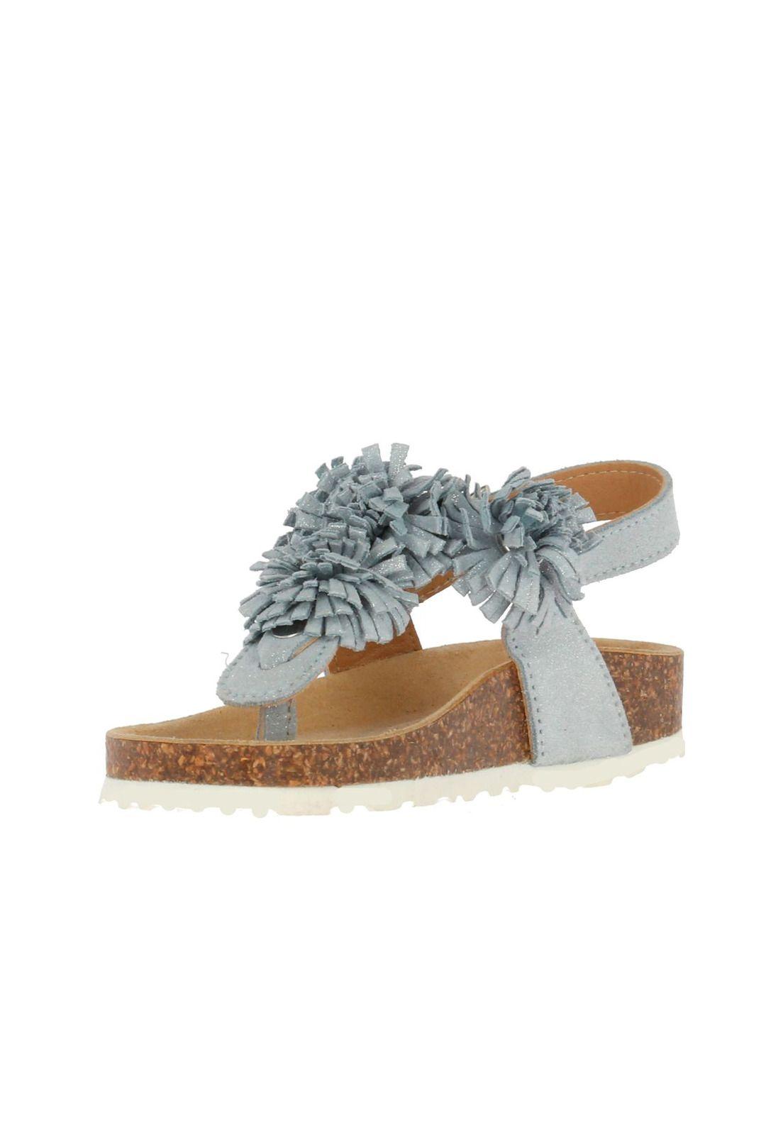 Sandalia Cuero Forte Azul-1