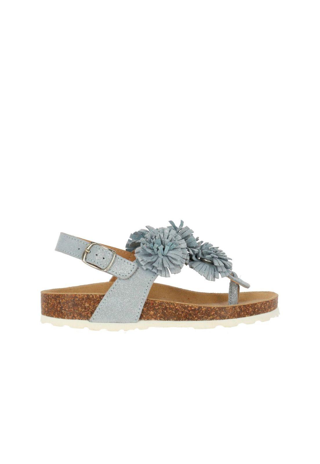 Sandalia Cuero Forte Azul-3