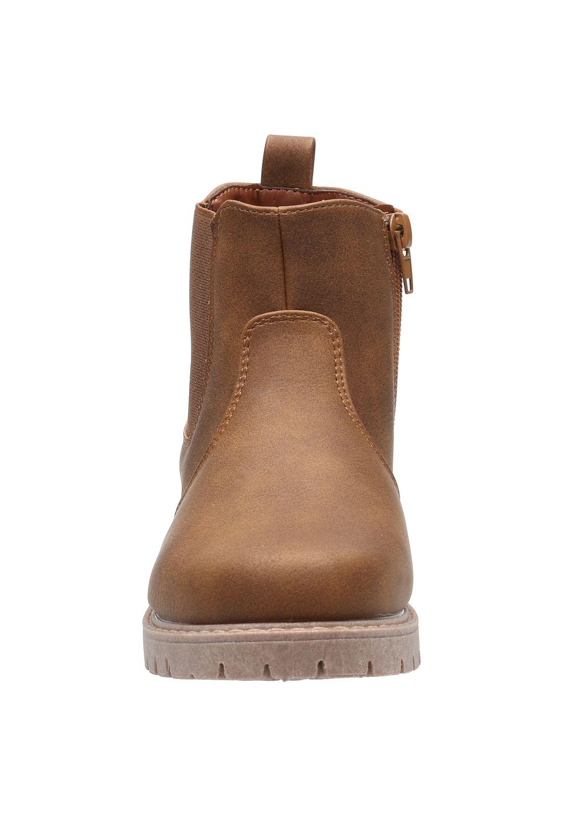 Botín Niña Liard Café-3