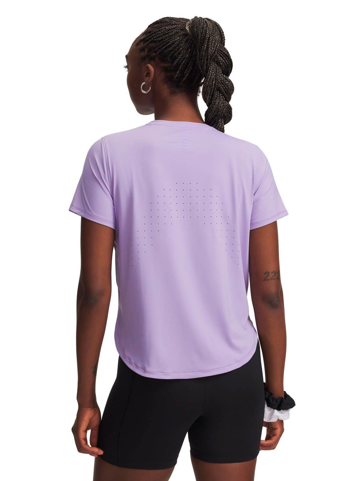 Polera Manga Corta Running para Mujer Launch Elite Morado -1