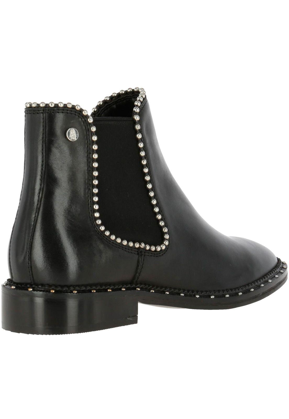 Botin Cuero Mujer Anneli Negro-4