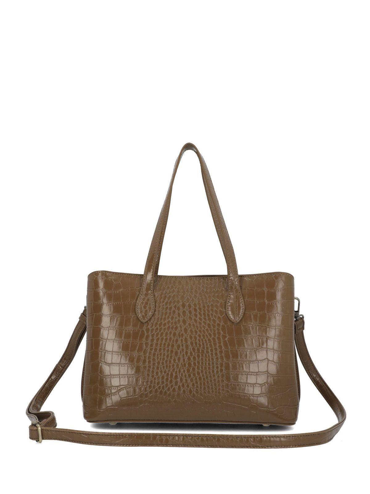 Cartera Mujer Croco Bag Taupe-2