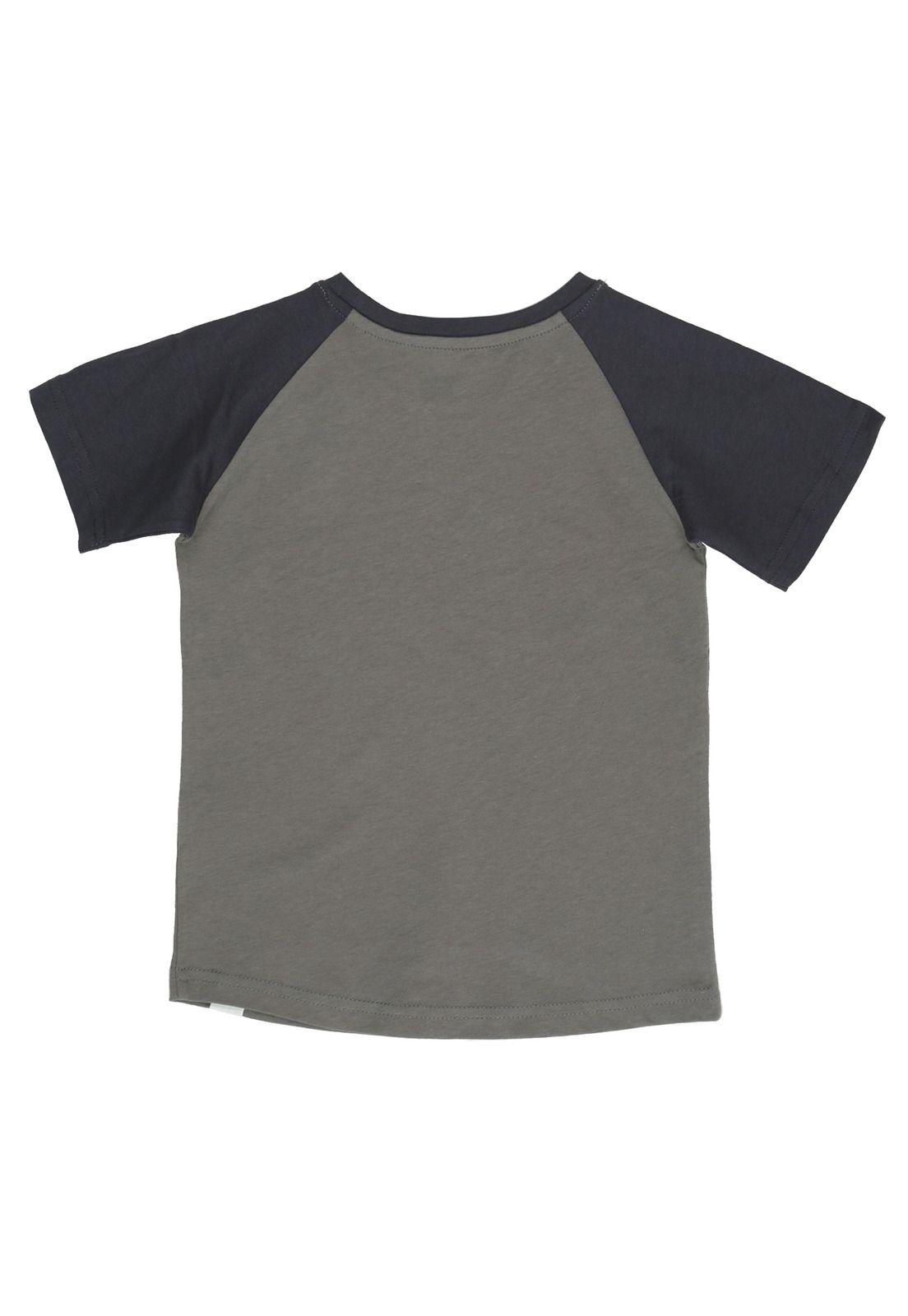 Polera M/C Niño Pixel Gris-1