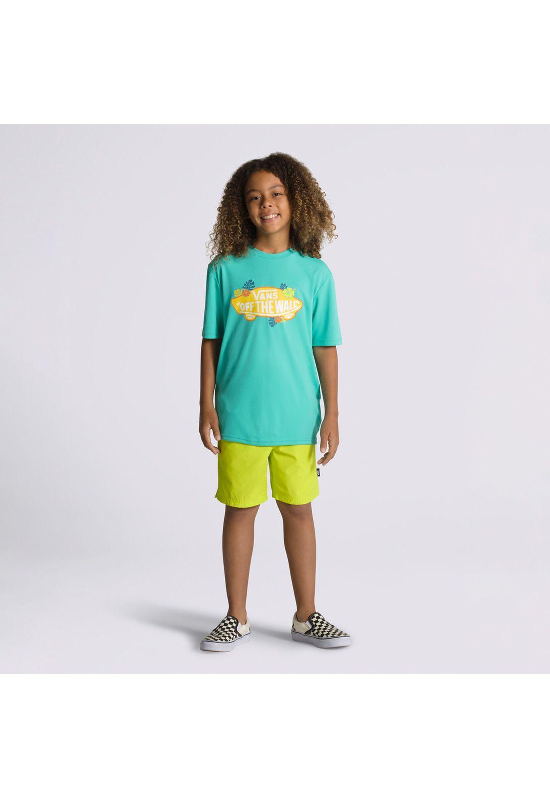 Polera De Agua Always Aloha Sun Shi Celeste Niño-3