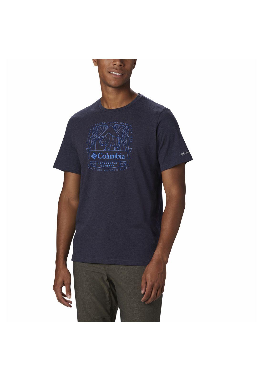 Polera Hombre M Bluff Mesa Graphic Azul Oscuro-0