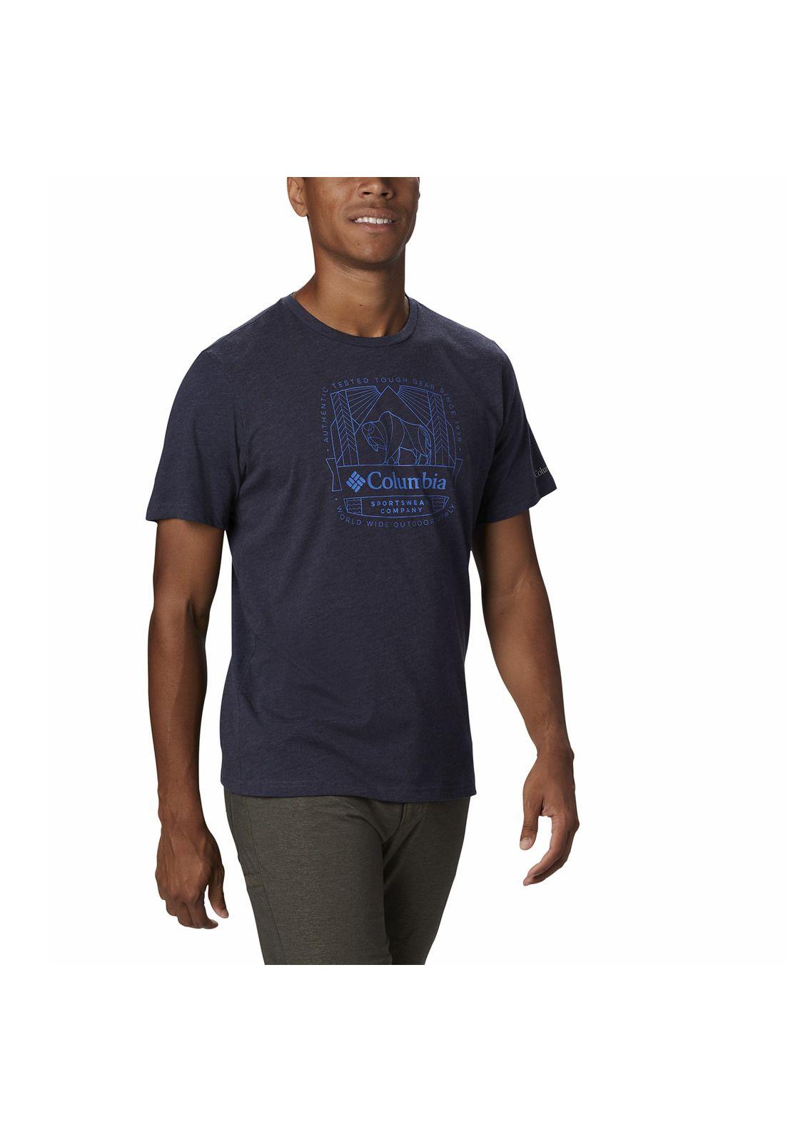Polera Hombre M Bluff Mesa Graphic Azul Oscuro-3