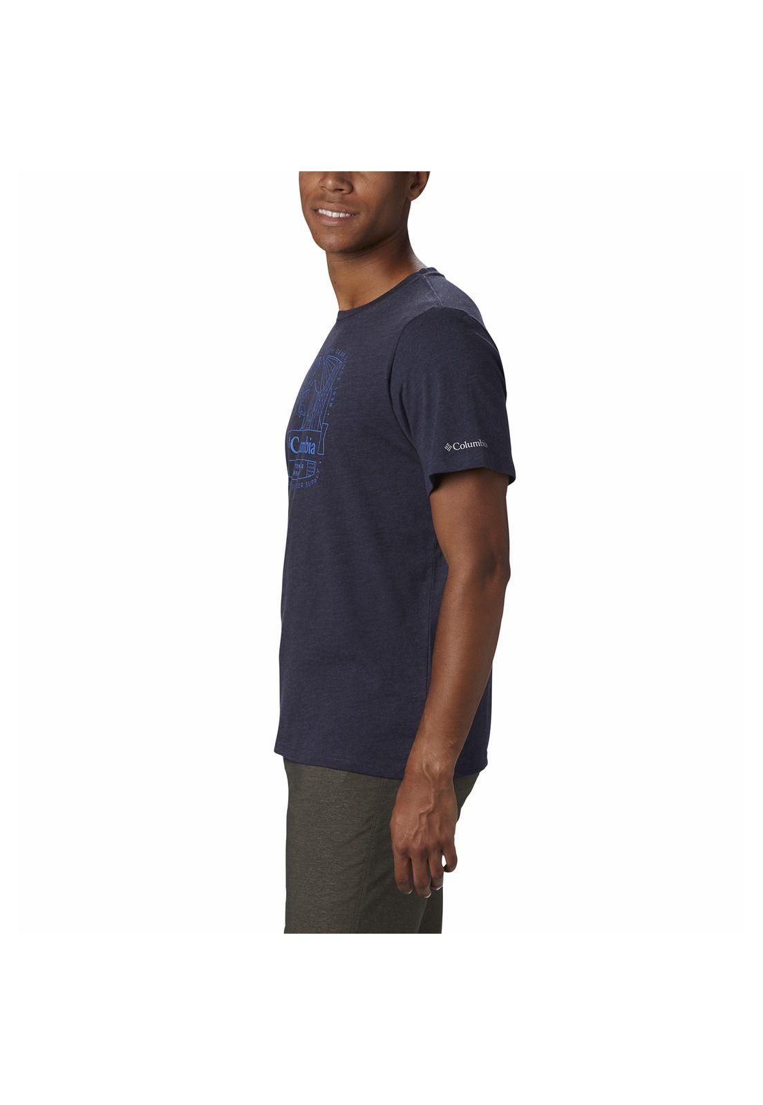 Polera Hombre M Bluff Mesa Graphic Azul Oscuro-4