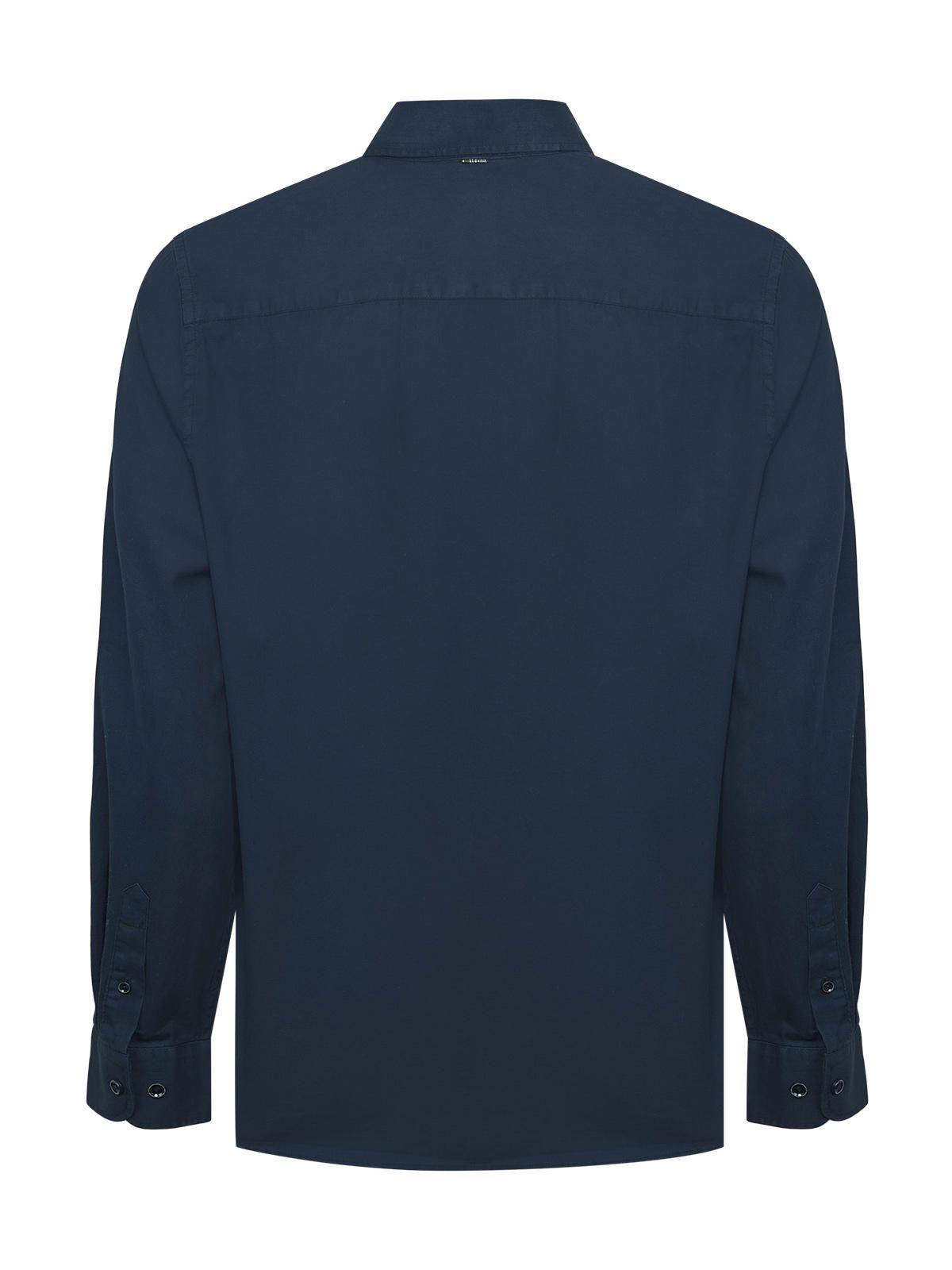 Camisa Algodón Orgánico Hombre Leeds Azul oscuro-1