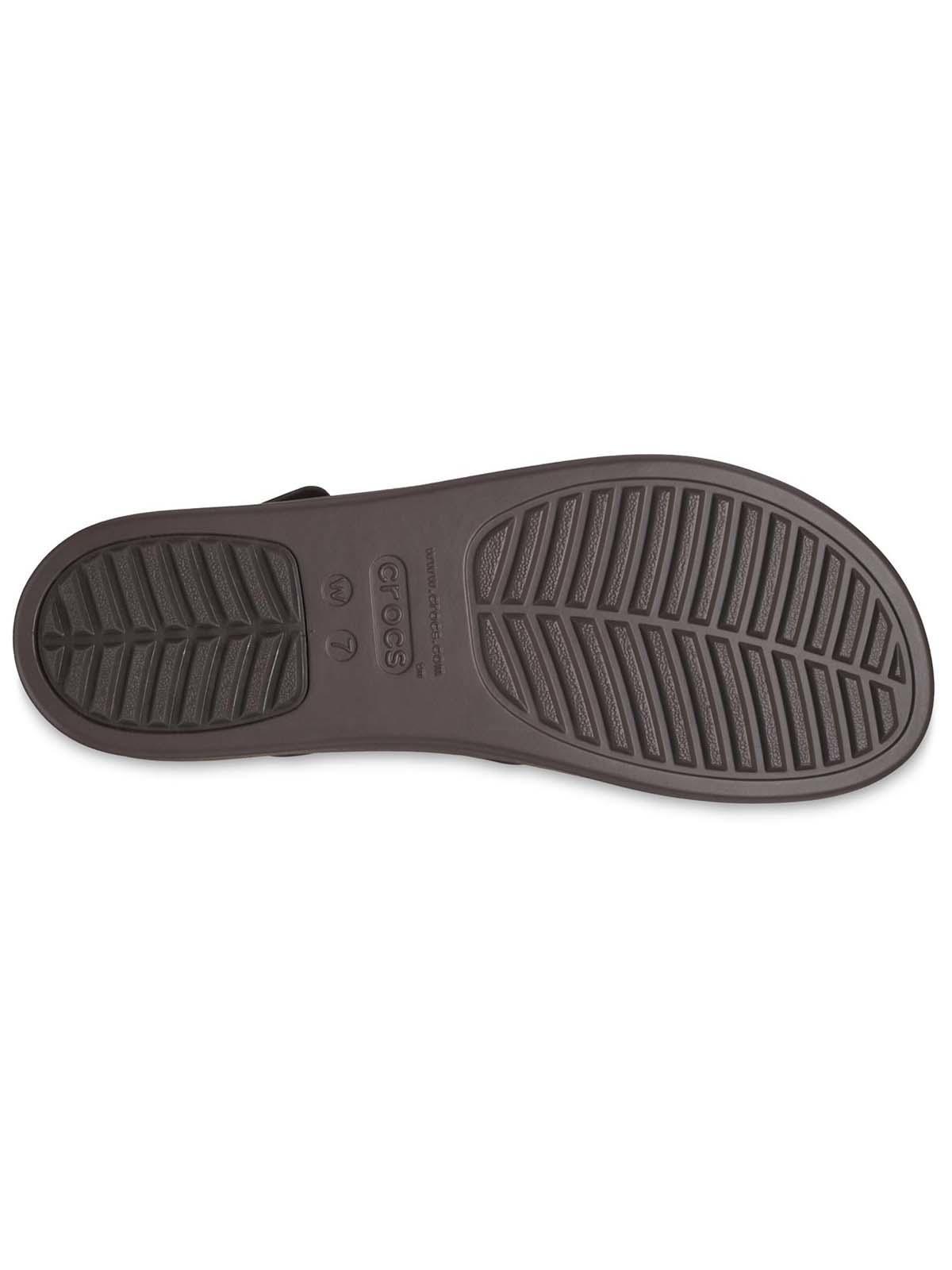 Sandalia Crocs Mujer Brooklyn Wedge Café-4