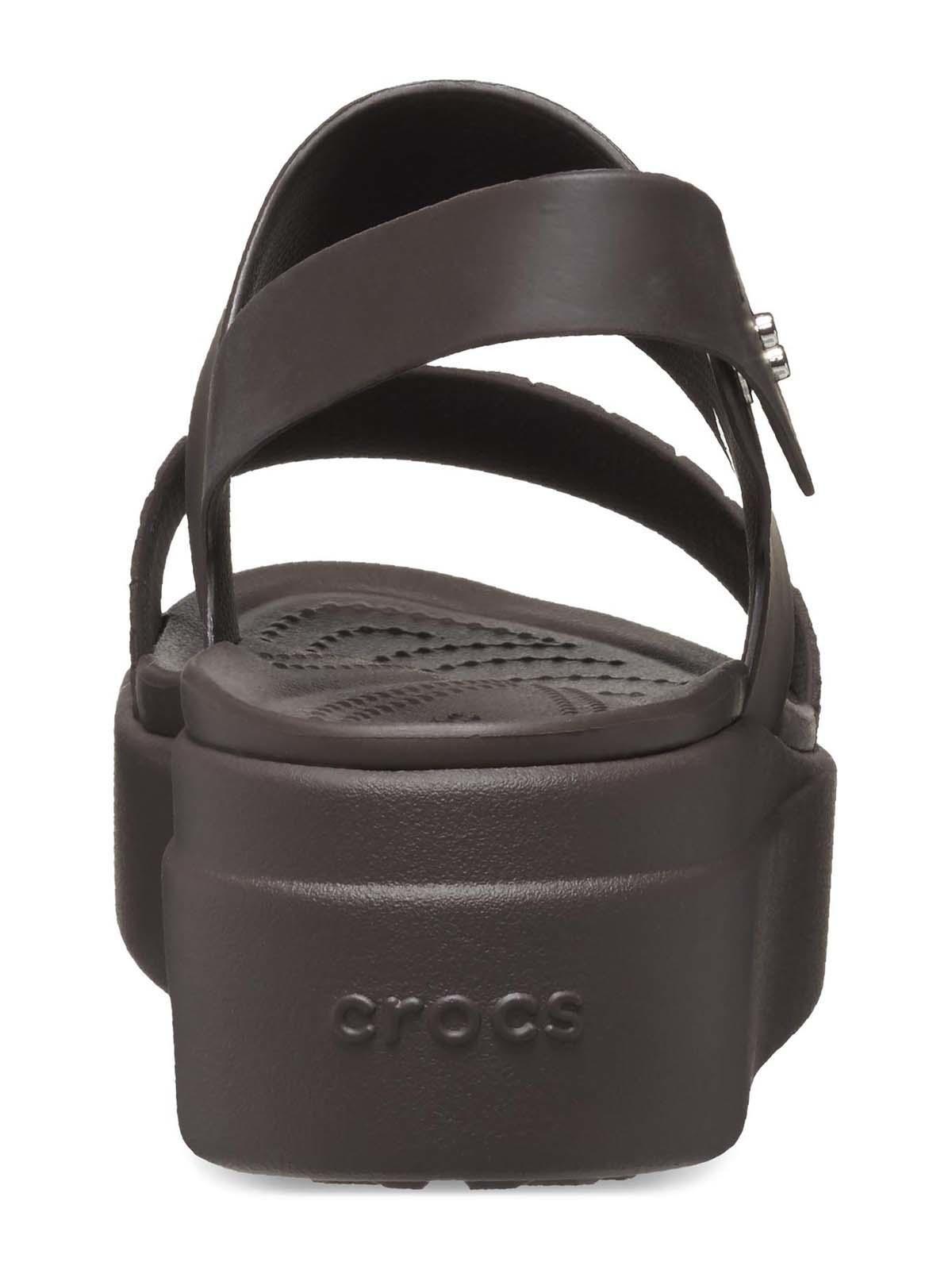 Sandalia Crocs Mujer Brooklyn Wedge Café-4