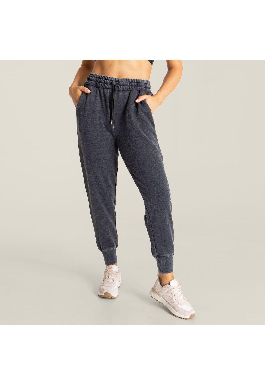 Pantalón De Buzo Mujer Jogger Pant Cloe Plomo-0