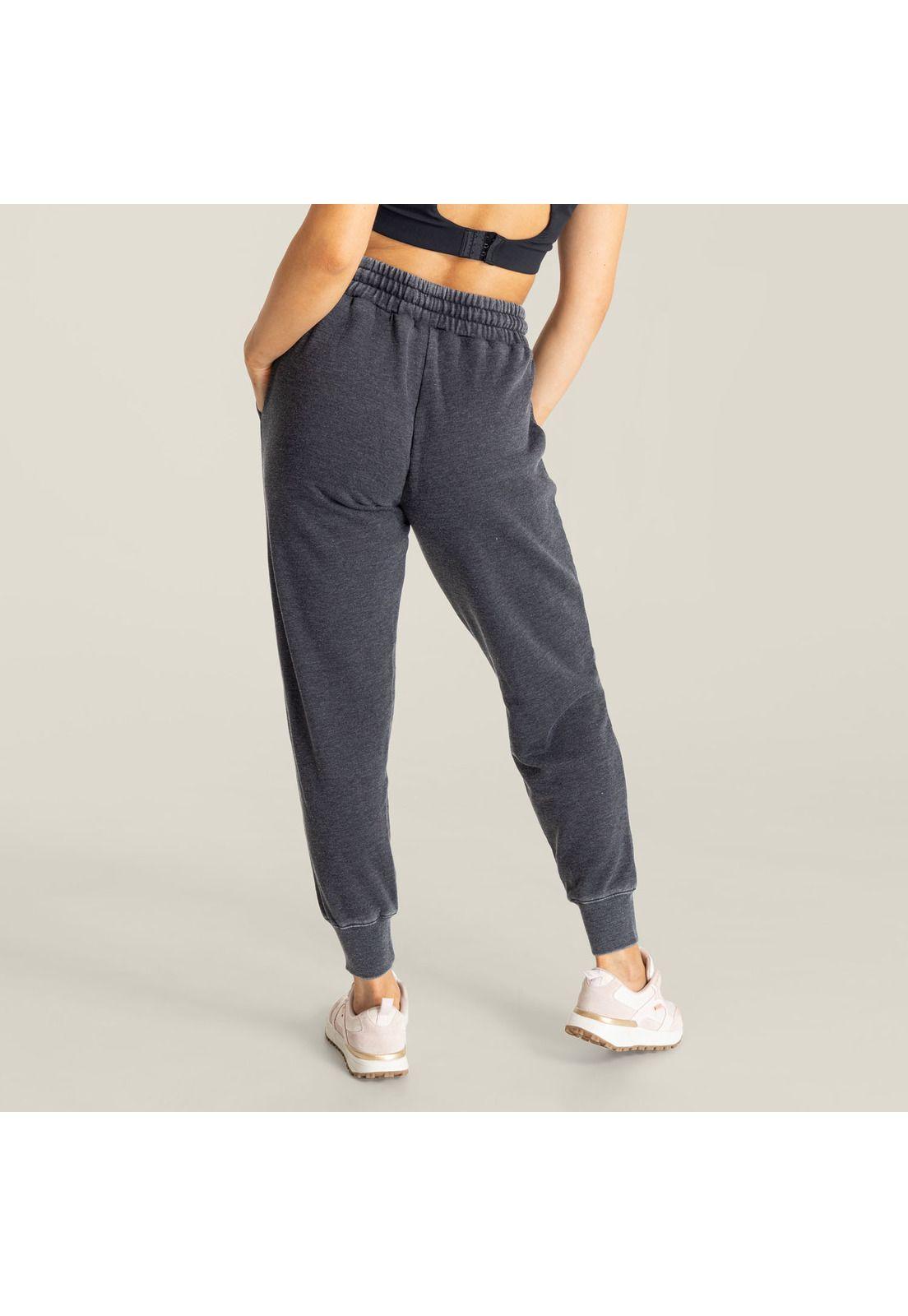 Pantalón De Buzo Mujer Jogger Pant Cloe Plomo-3