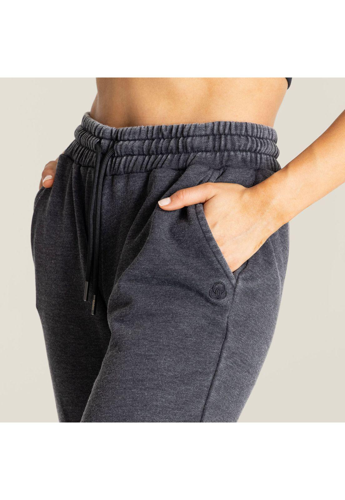 Pantalón De Buzo Mujer Jogger Pant Cloe Plomo-4