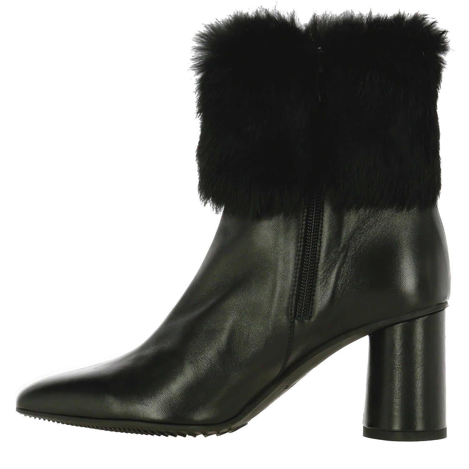 Botin Cuero Mujer Hermien Negro-2