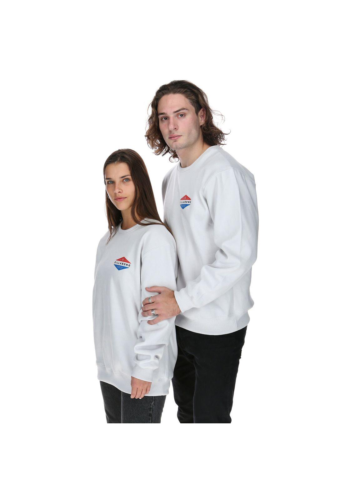 Polerón Unisex Level Crew Crema -4