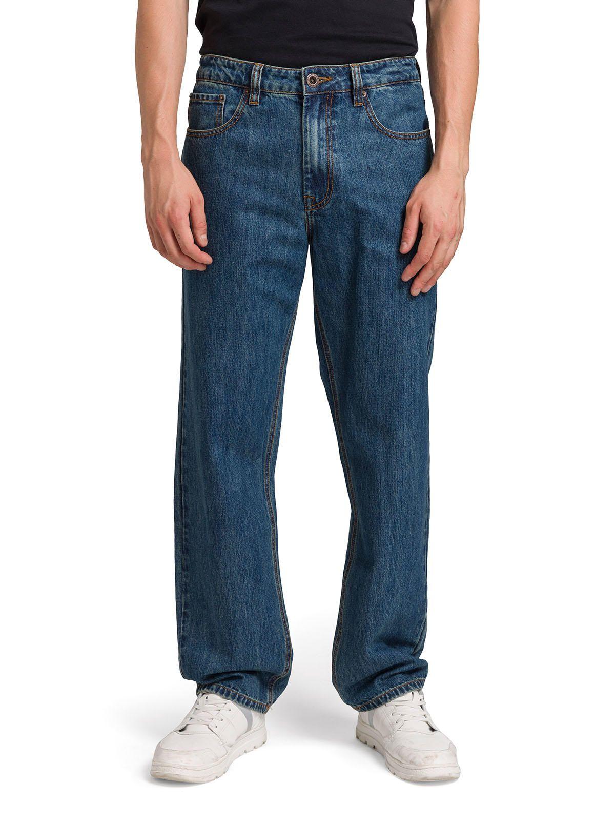Jeans Rigid Denim Straight Hombre Azul Marino-1