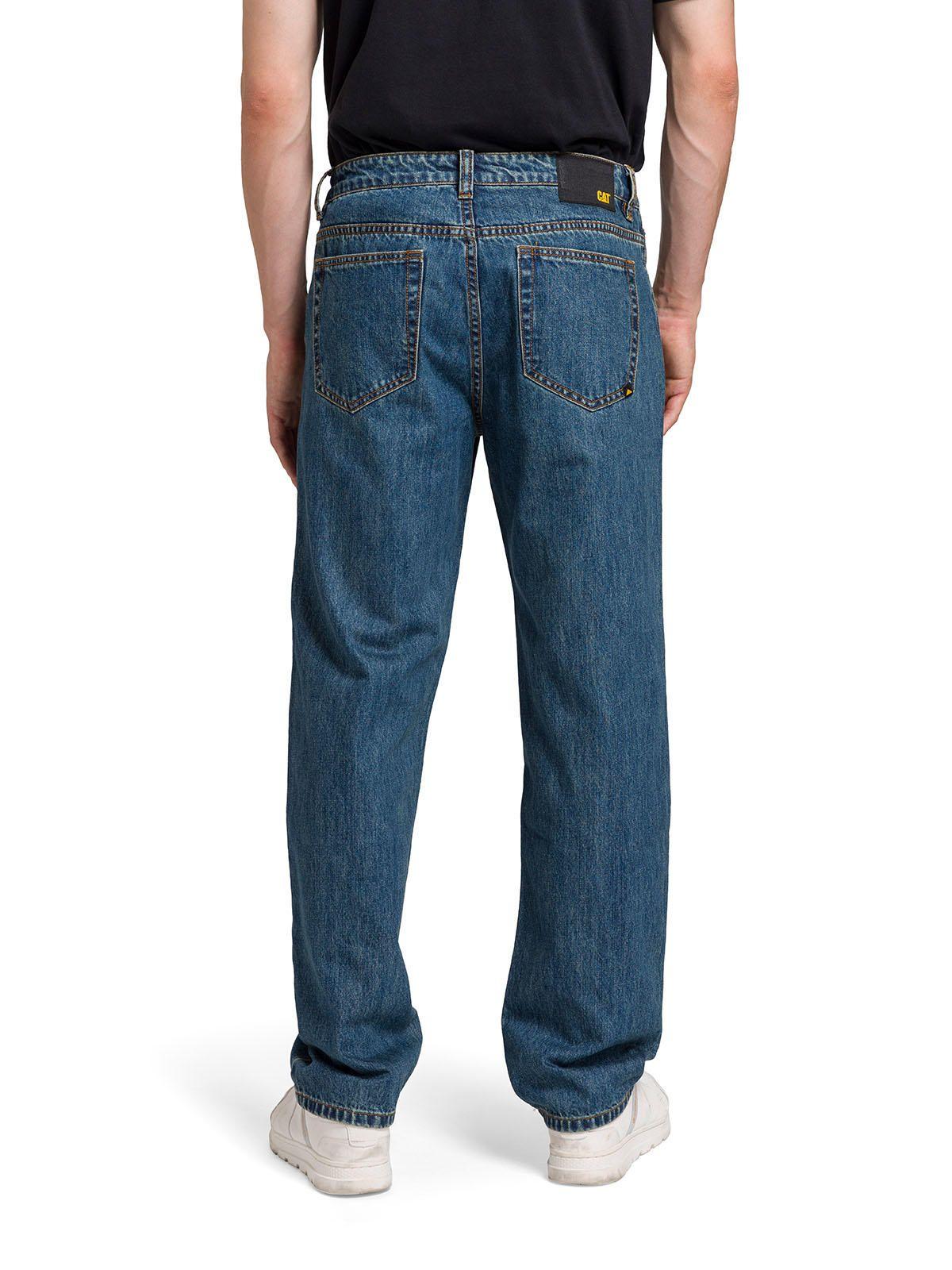 Jeans Rigid Denim Straight Hombre Azul Marino-5