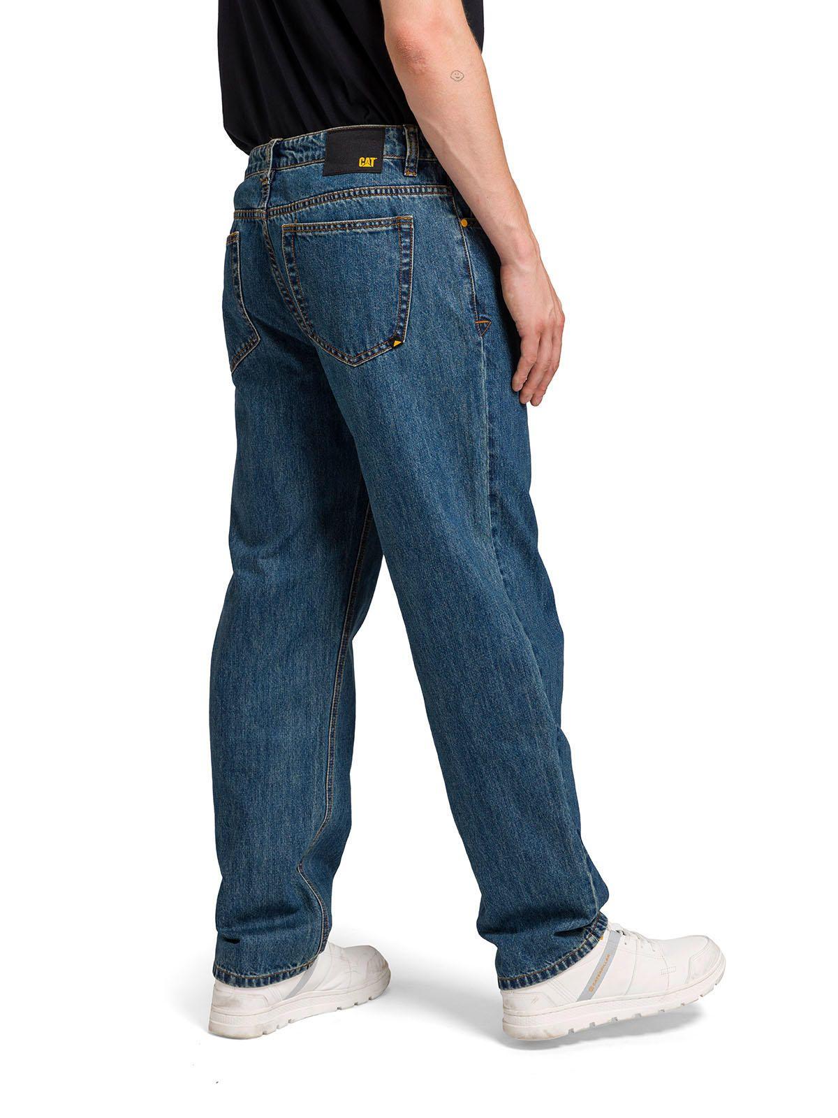 Jeans Rigid Denim Straight Hombre Azul Marino-6