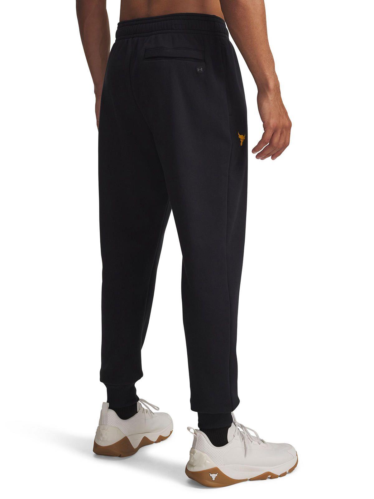 Jogger UA Project Rock Rival Fleece Negro Hombre-1