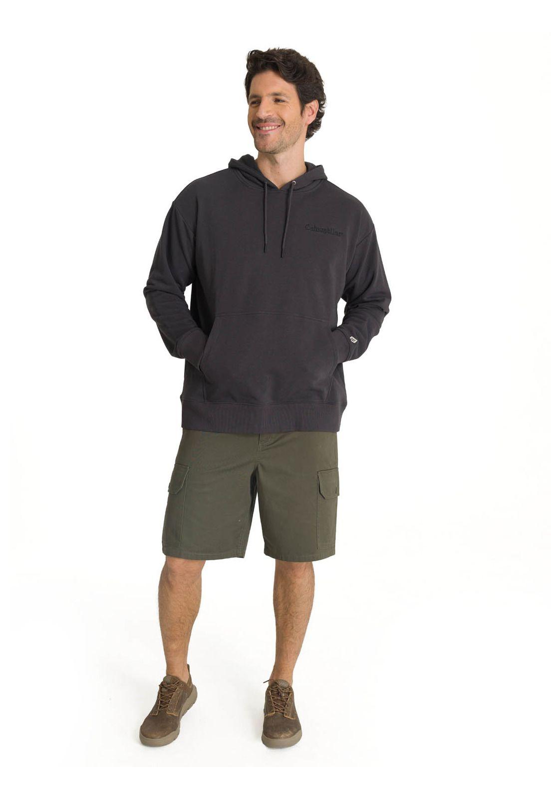 Polerón Con Gorro Hombre Relax French Terry Grafito-6