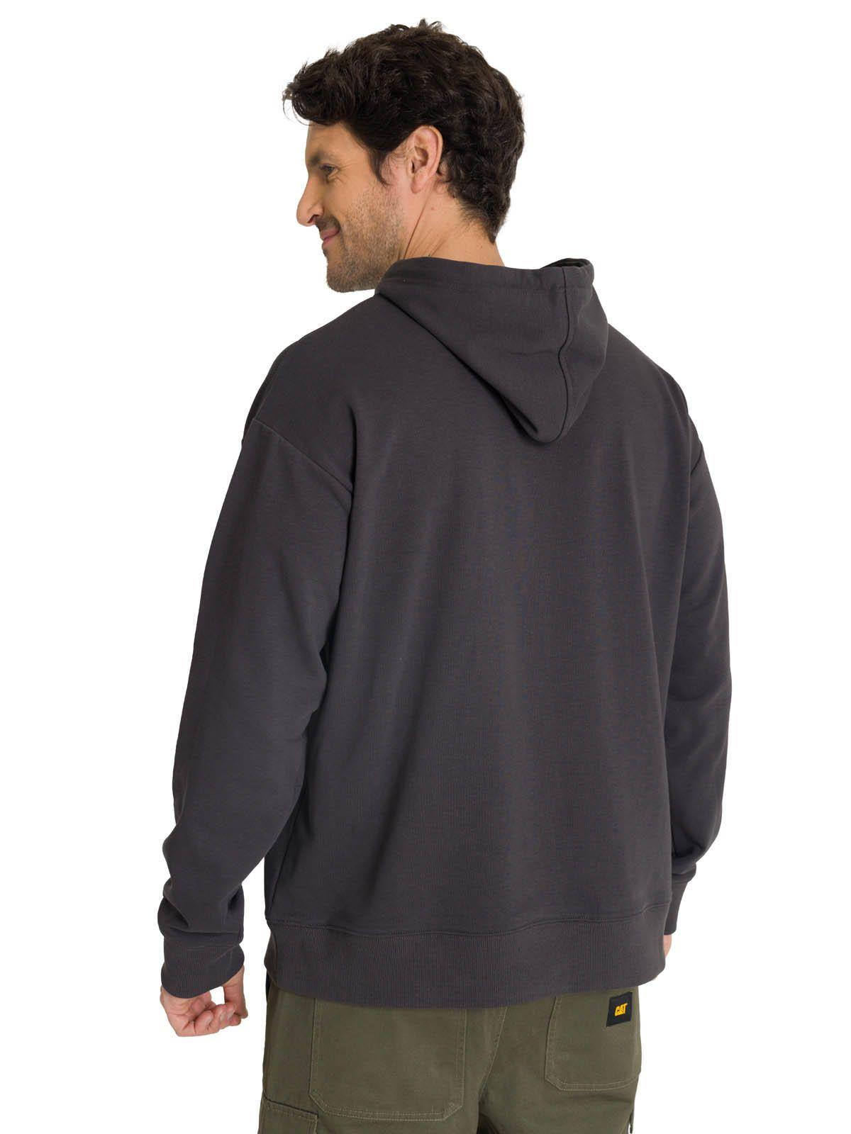 Polerón Con Gorro Hombre Relax French Terry Grafito-3