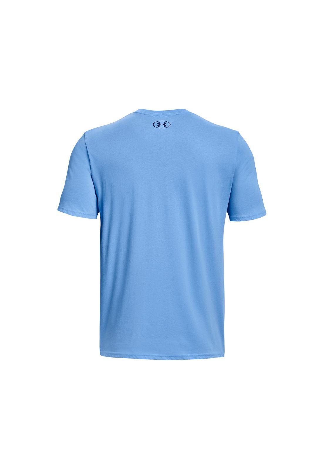 Polera M/C Hombre Sportstyle Logo Ss Azul-1