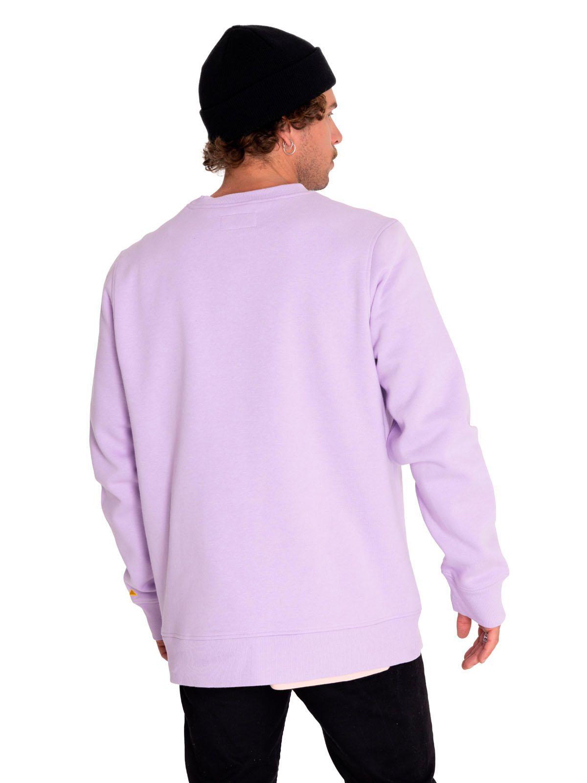 Polerón Unisex Logo Crewneck Sweatshirt Lila-3