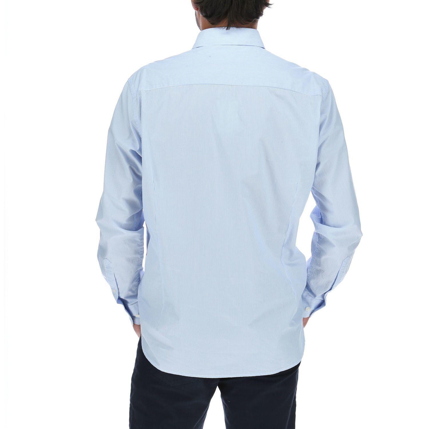 Camisa Hombre Stripe Celeste-2