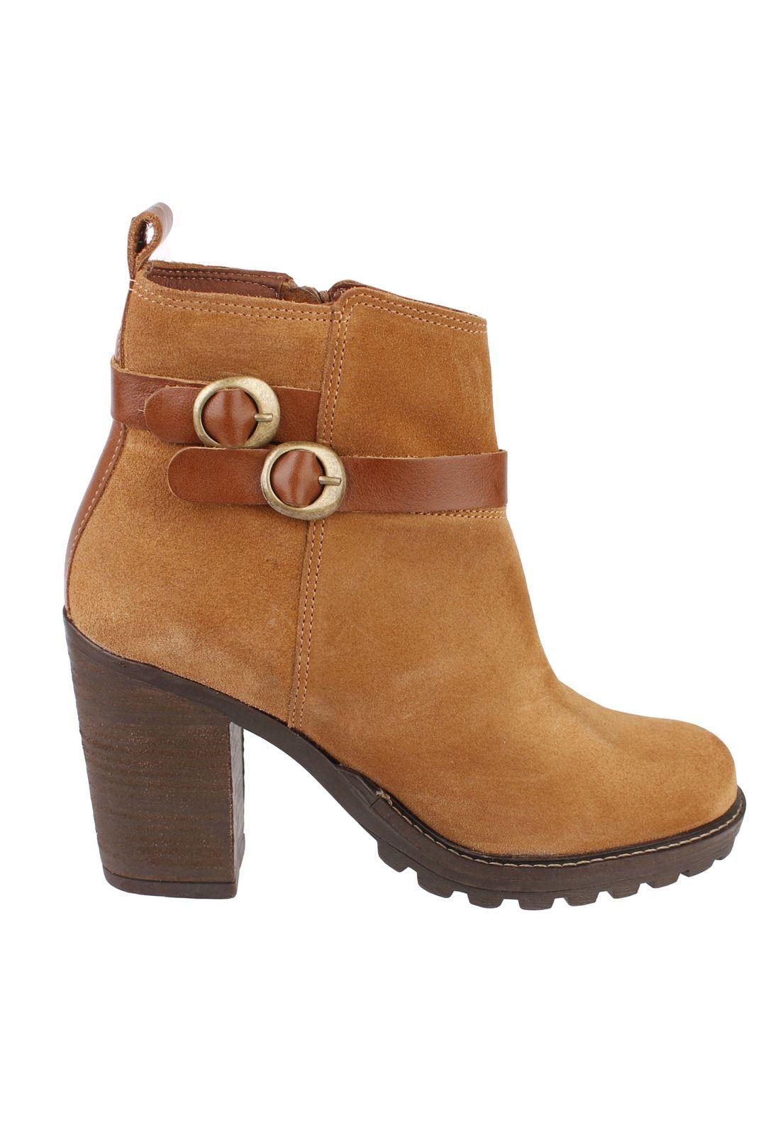 Botin Cuero Mujer Jeanne Café-3