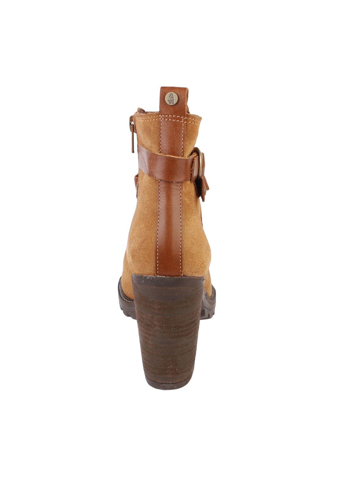 Botin Cuero Mujer Jeanne Café-4