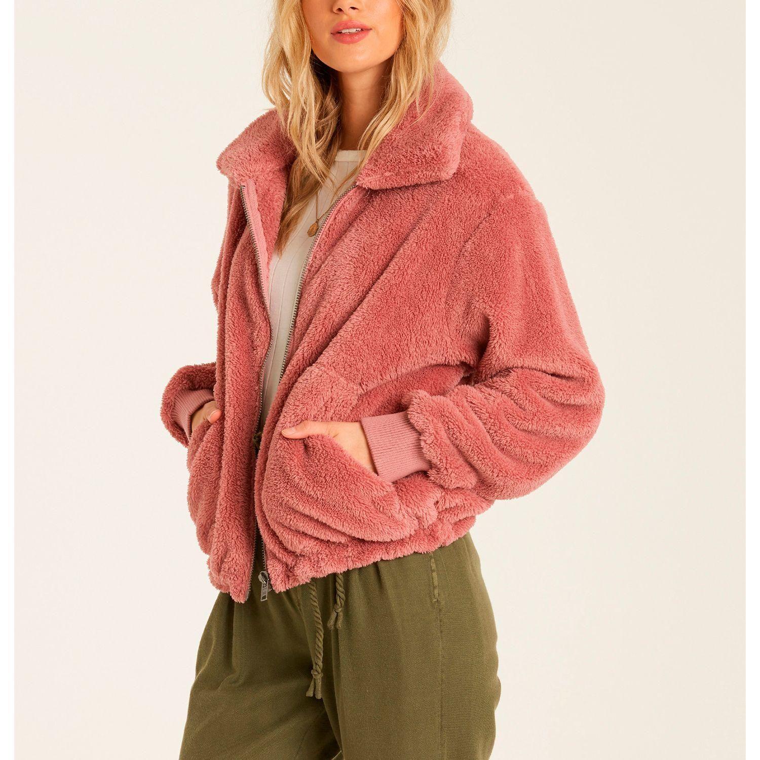 Polerón Mujer Always Cozy Granate-2