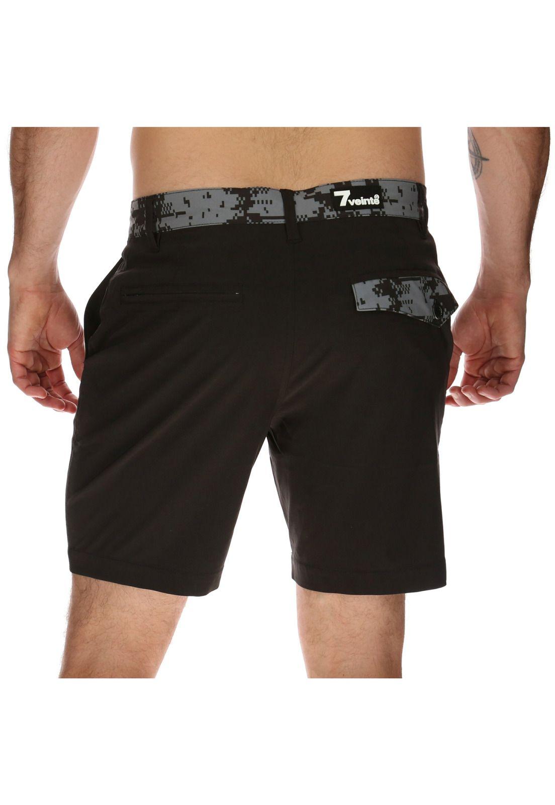 Short Hombre Hibrido  Negro 7Veinte-2