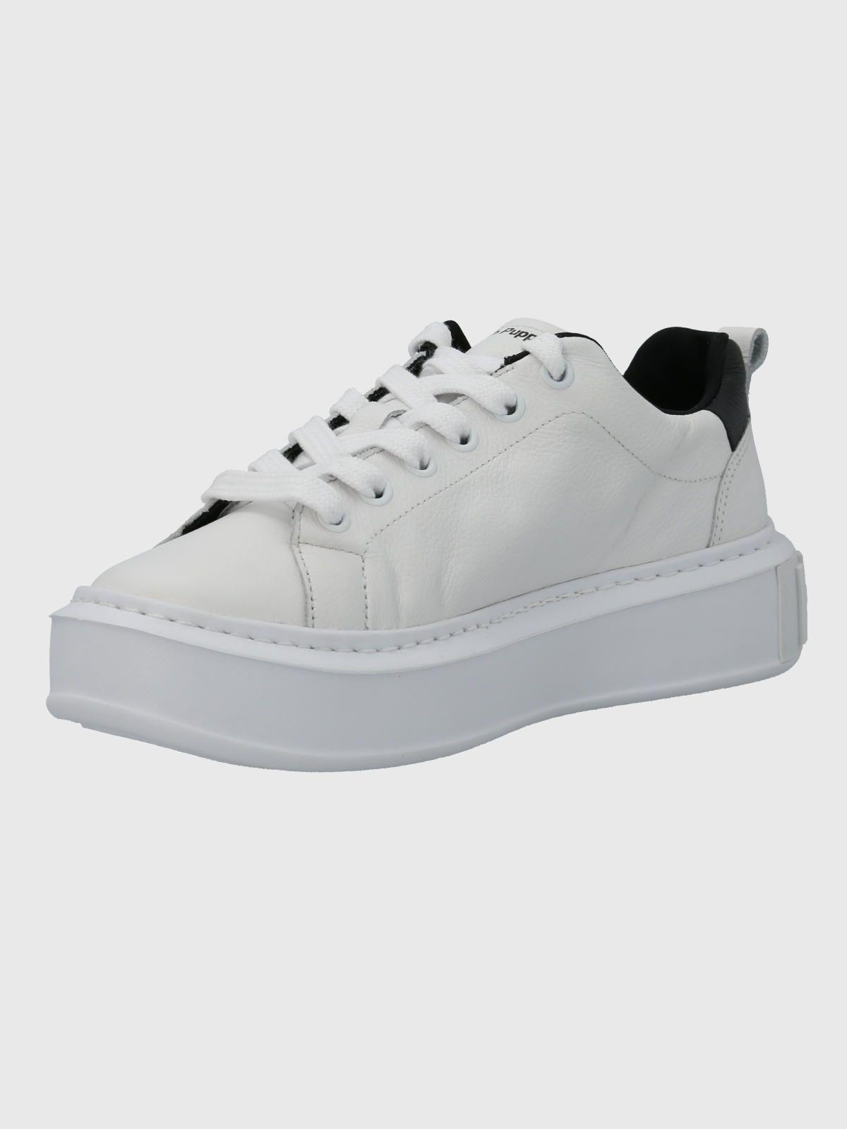 Zapatilla Cuero Mujer Badajoz Blanco-4