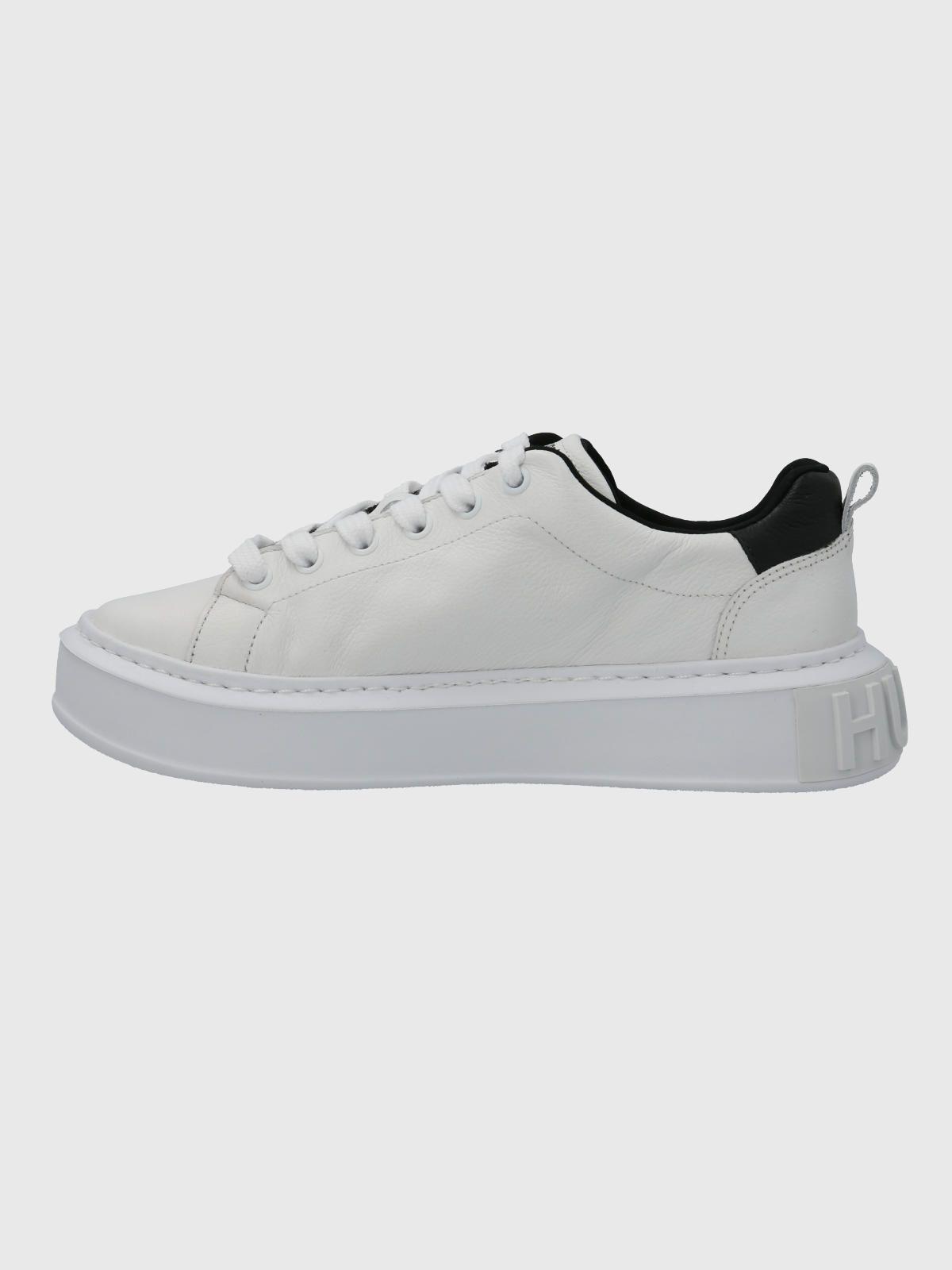 Zapatilla Cuero Mujer Badajoz Blanco-5