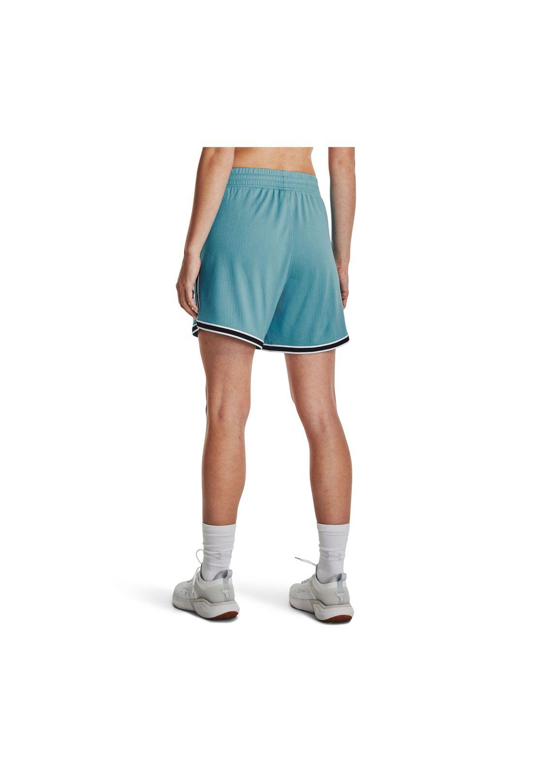 Short Training Project Rock Penny Mesh Celeste Mujer-1