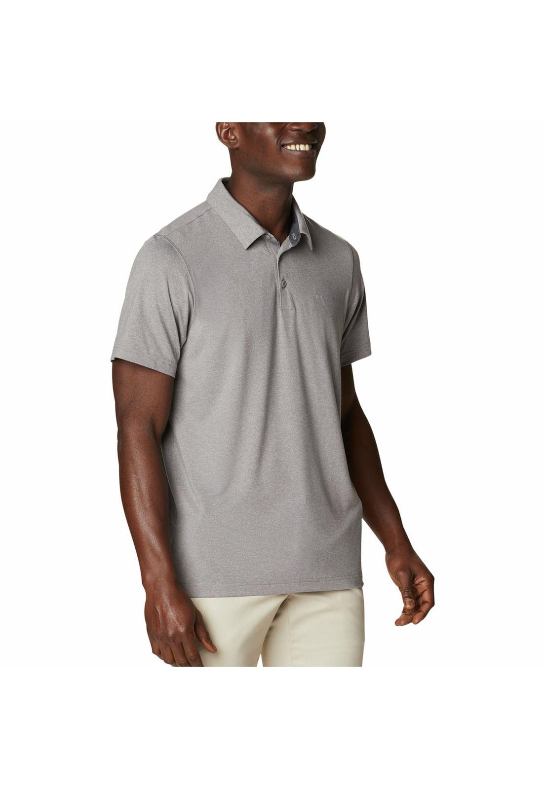 Polera M/C Hombre Tech Trail Polo Beige-3