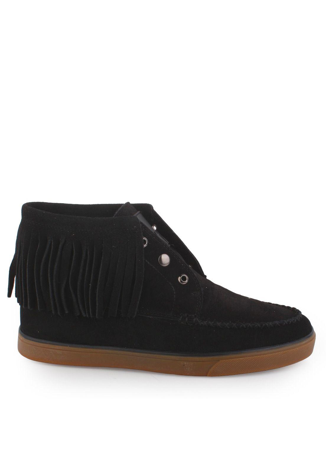 Botín Cuero Ballico Negro Mujer-1