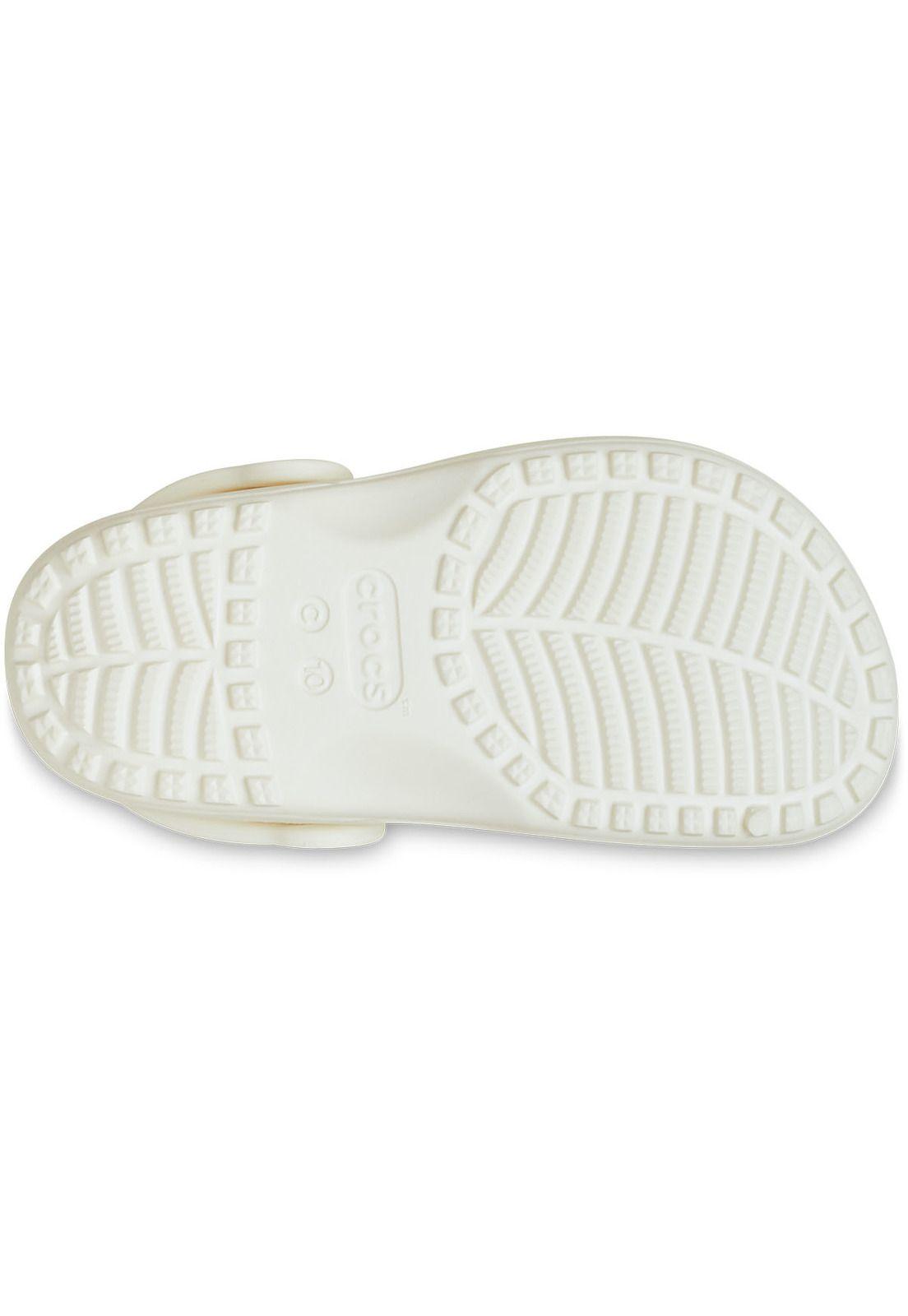 Zueco Crocs Niña Classic Clog Blanco-5